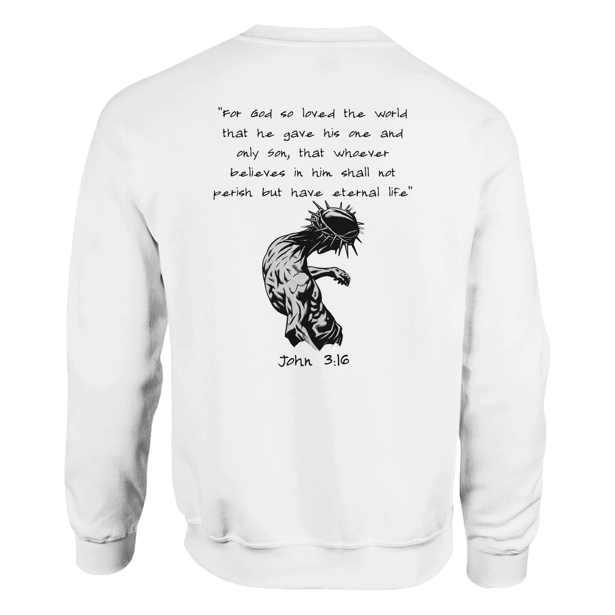 John 3:16 - Anime Jesus - Classic Unisex Crewneck Sweatshirt | Gildan® 18000